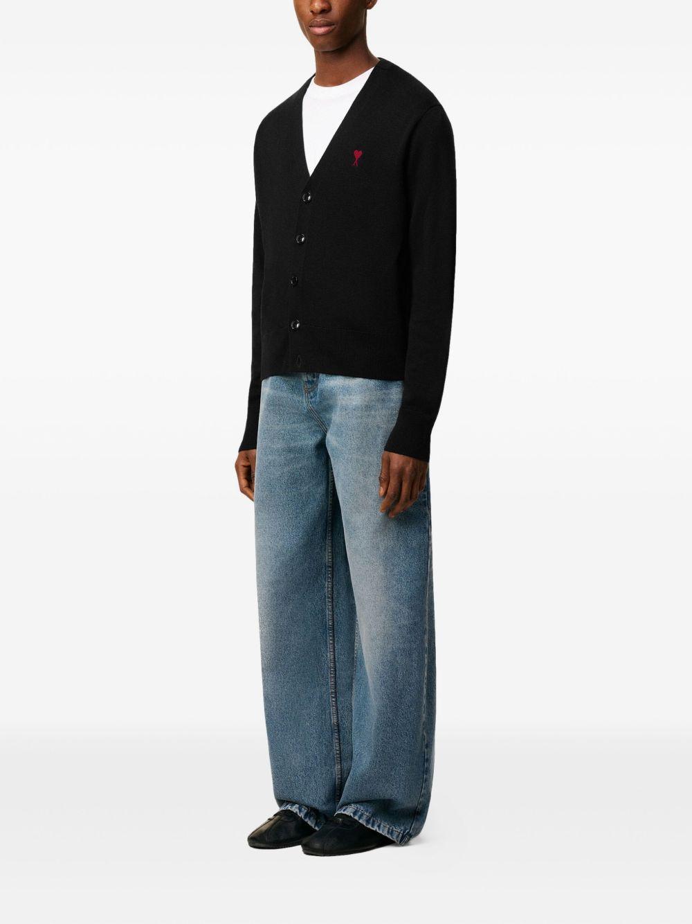 Cardigan Ami De Coeur in nero Ami paris - uomo 