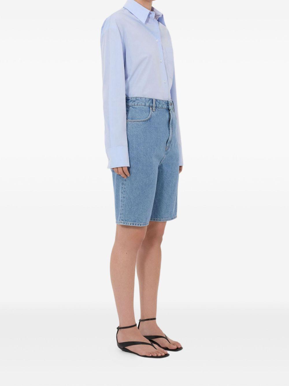 Shorts Isu Lds con zip in blu Loulou de saison - donna 