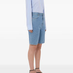 Shorts Isu Lds con zip in blu Loulou de saison - donna 