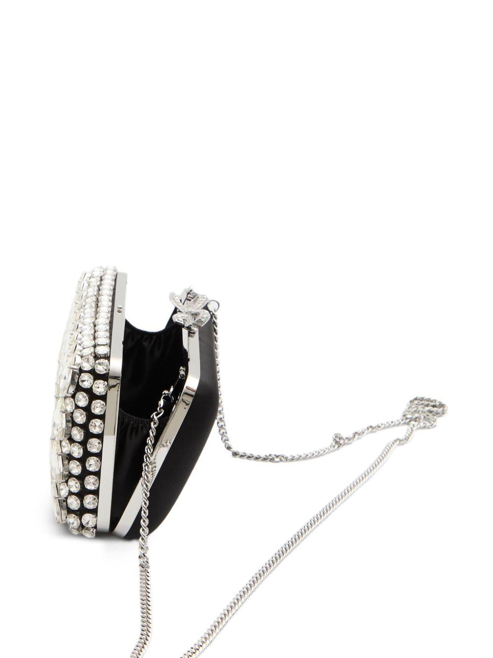 Clutch con decorazione in nero Self-Portrait - donna 