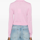 Cardigan con ricami floreali 