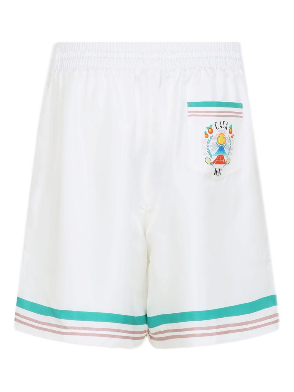 Shorts sportivi Casa Way con coulisse in bianco Casablanca - uomo 