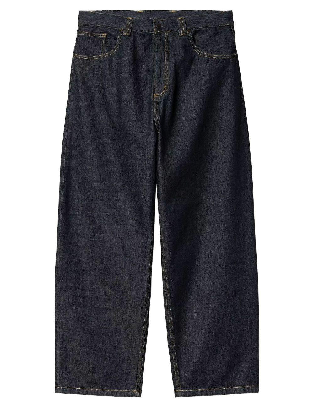 jeans brandon in blu scuro carhartt wip - uomo 