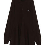 Mini abito a maniche lunghe in marrone Rotate sunday - donna 