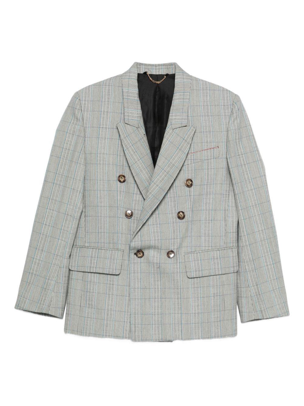 Blazer doppiopetto in grigio Victoria beckham - donna 
