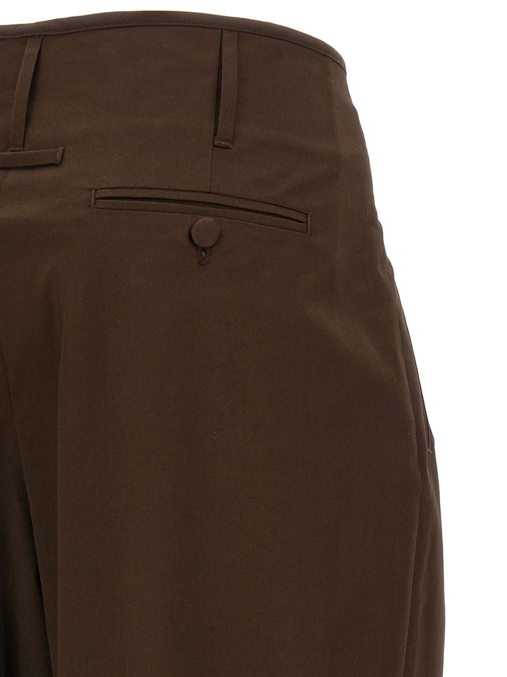 Pantaloni Diana con risvolto in marrone Darkpark - donna 