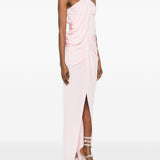 Abito lungo con collo halter in rosa Amen - donna 