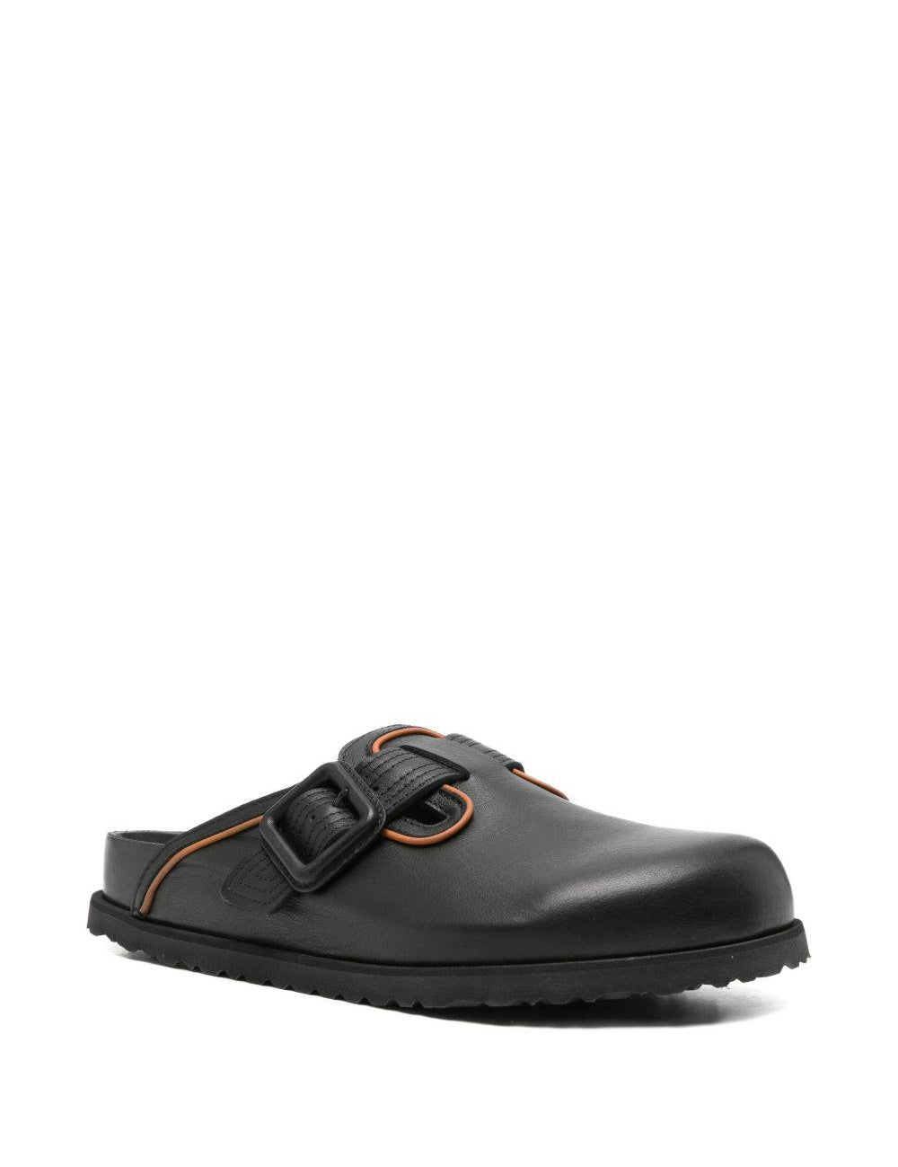 Mules in pelle con fibbia in nero Birkenstock 1774 - uomo 