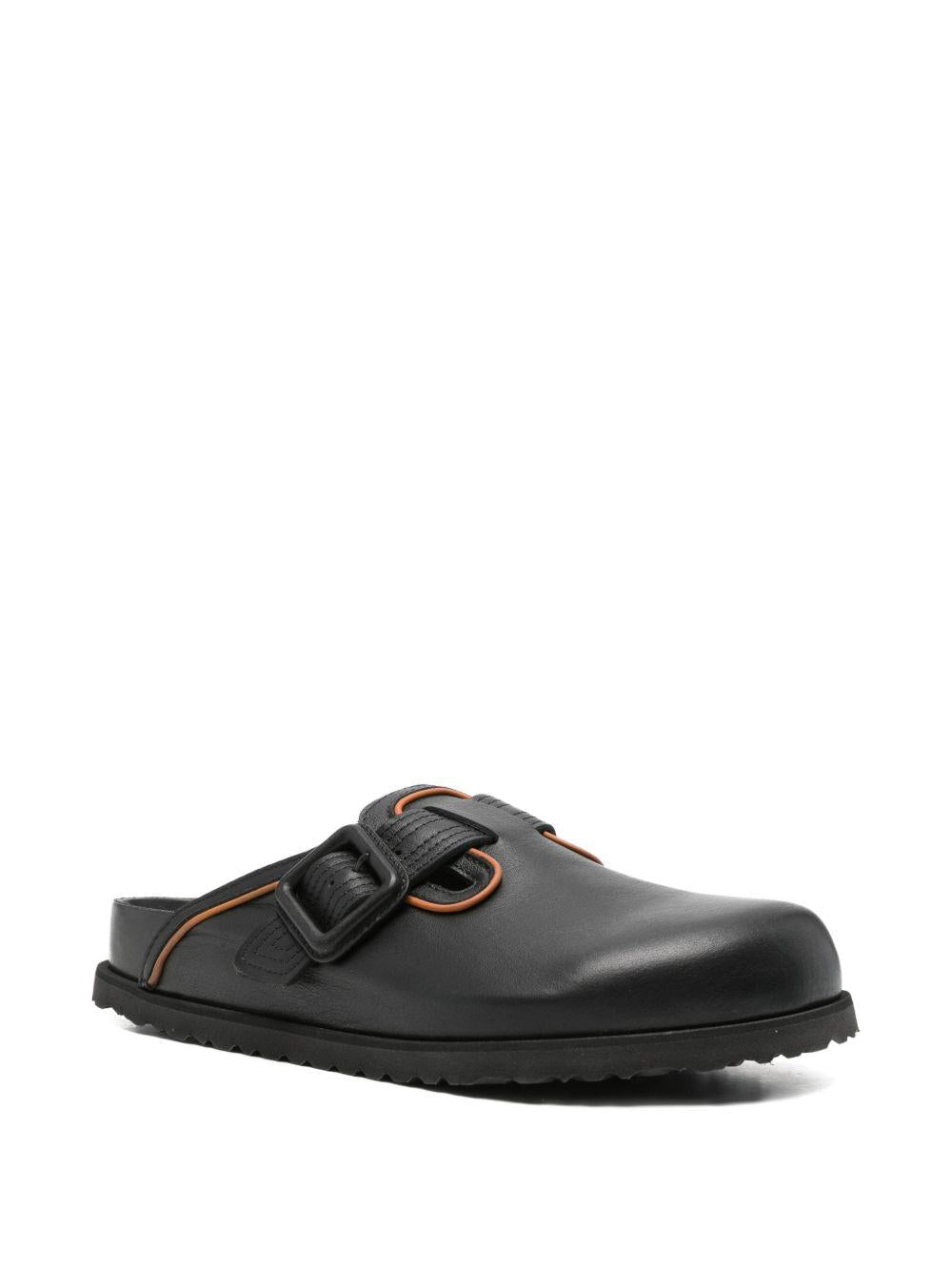 Mules in pelle con fibbia in nero Birkenstock 1774 - uomo 