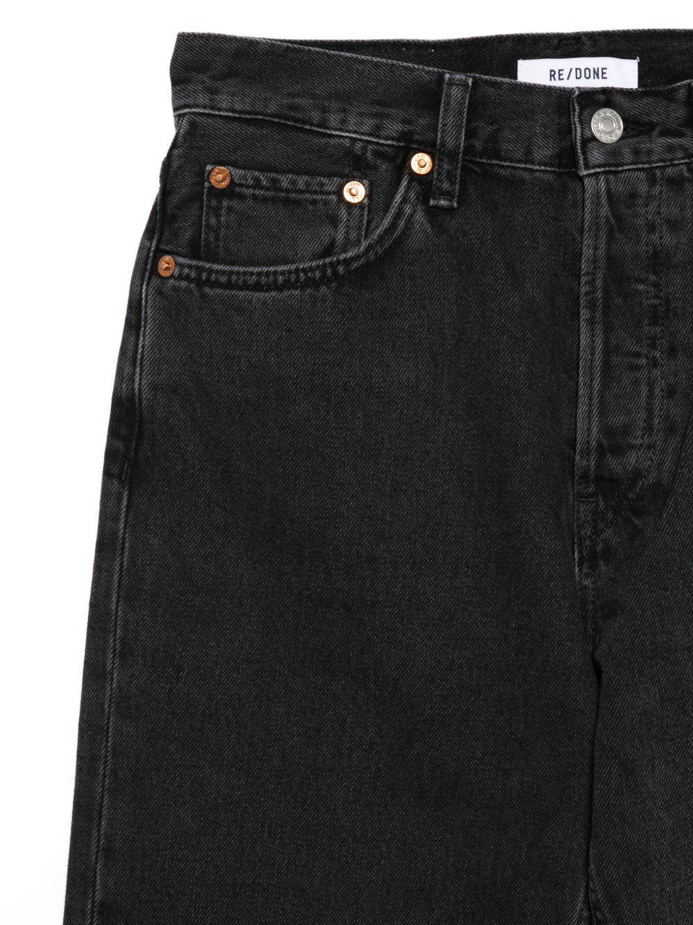 Jeans a gamba dritta in nero Re/done - donna 