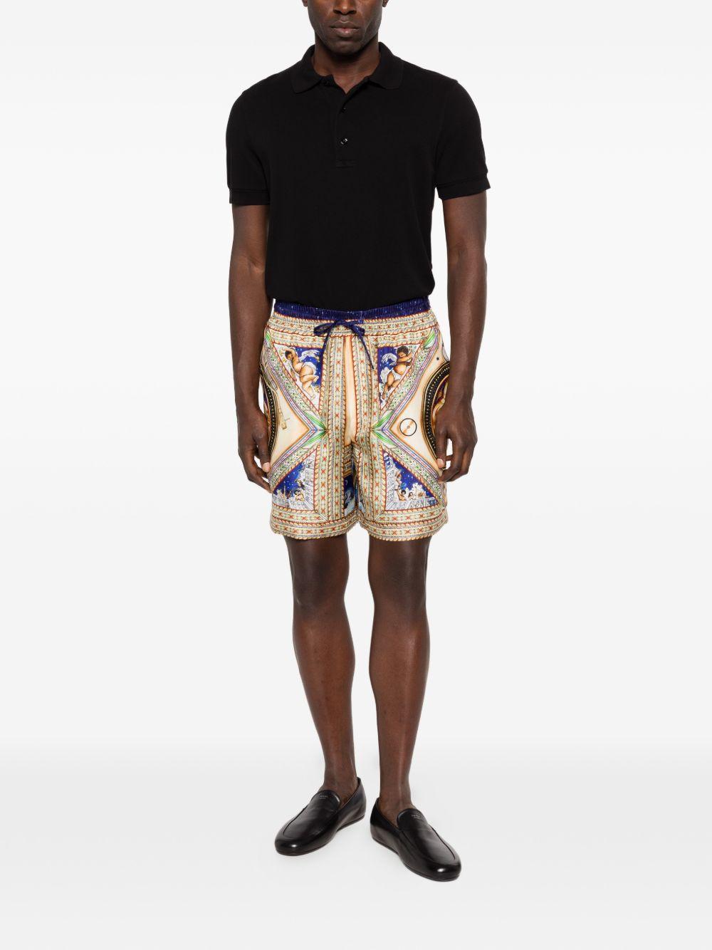 Pantaloncini con coulisse in multicolore Casablanca - uomo 