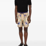Pantaloncini con coulisse in multicolore Casablanca - uomo 