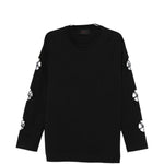 T-shirt a manica lunga con taglio in nero Simone rocha - uomo 