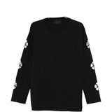 T-shirt a manica lunga con taglio in nero Simone rocha - uomo 