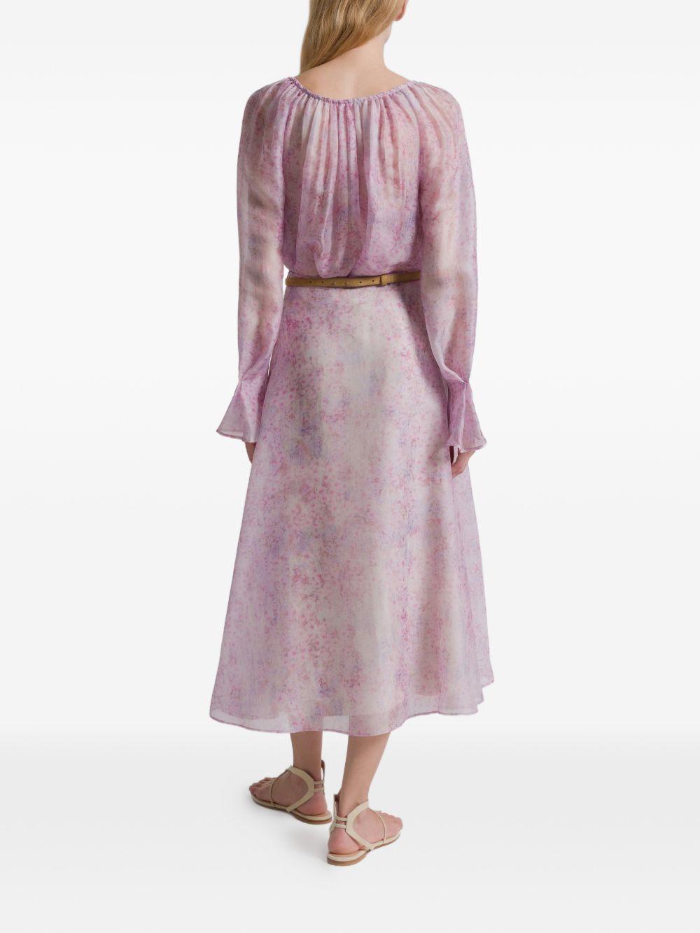 Blusa a fiori in rosa Alberta Ferretti - donna 