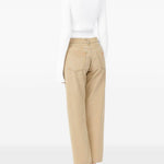 Jeans con bottoni in beige Mm6 maison margiela - donna 