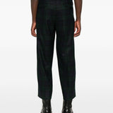 Pantaloni con pieghe frontali in blu e verde Briglia 1949 - uomo 