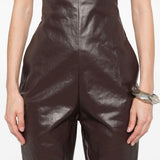 Pantaloni Dirt Bolan in marrone Rick Owens - donna 