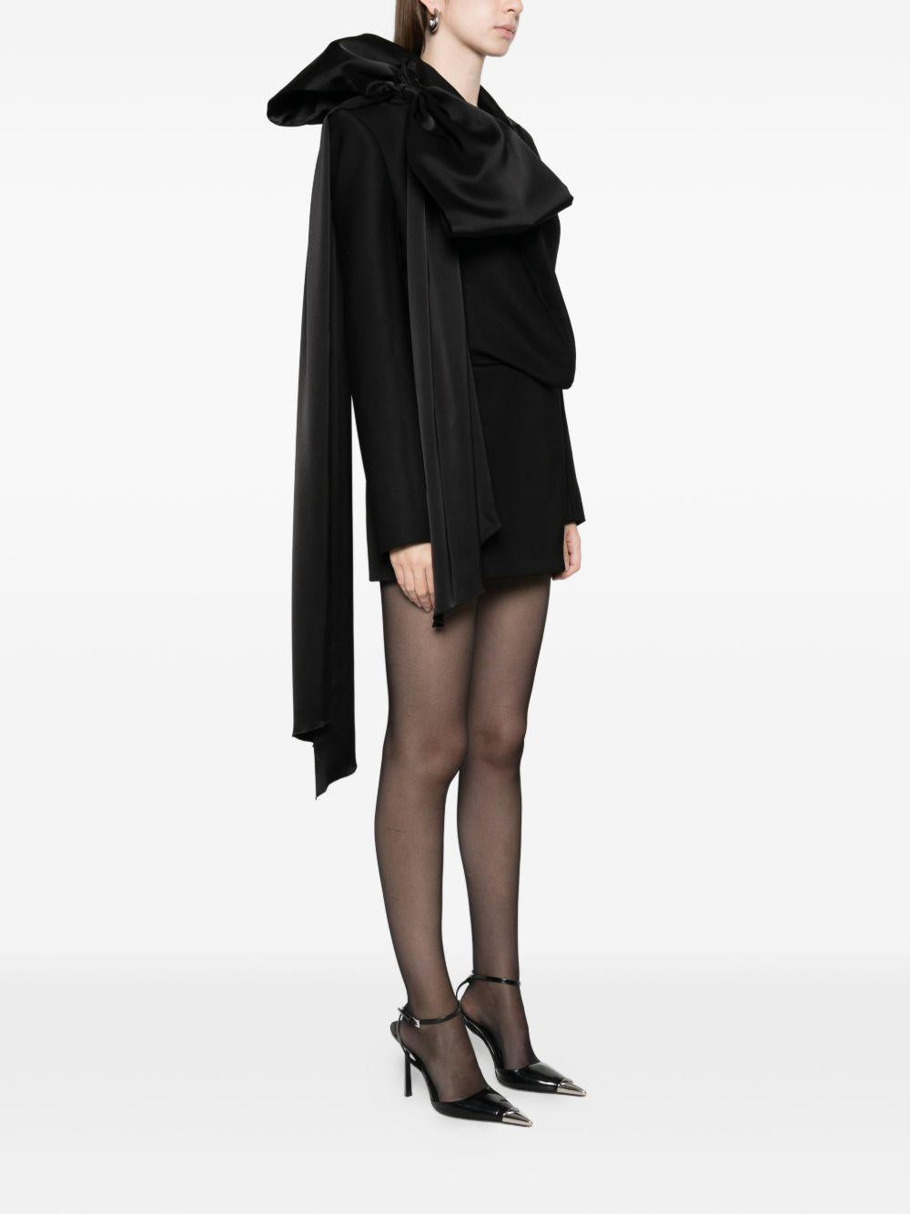 Abito stile blazer con fiocco  in nero David koma - donna 