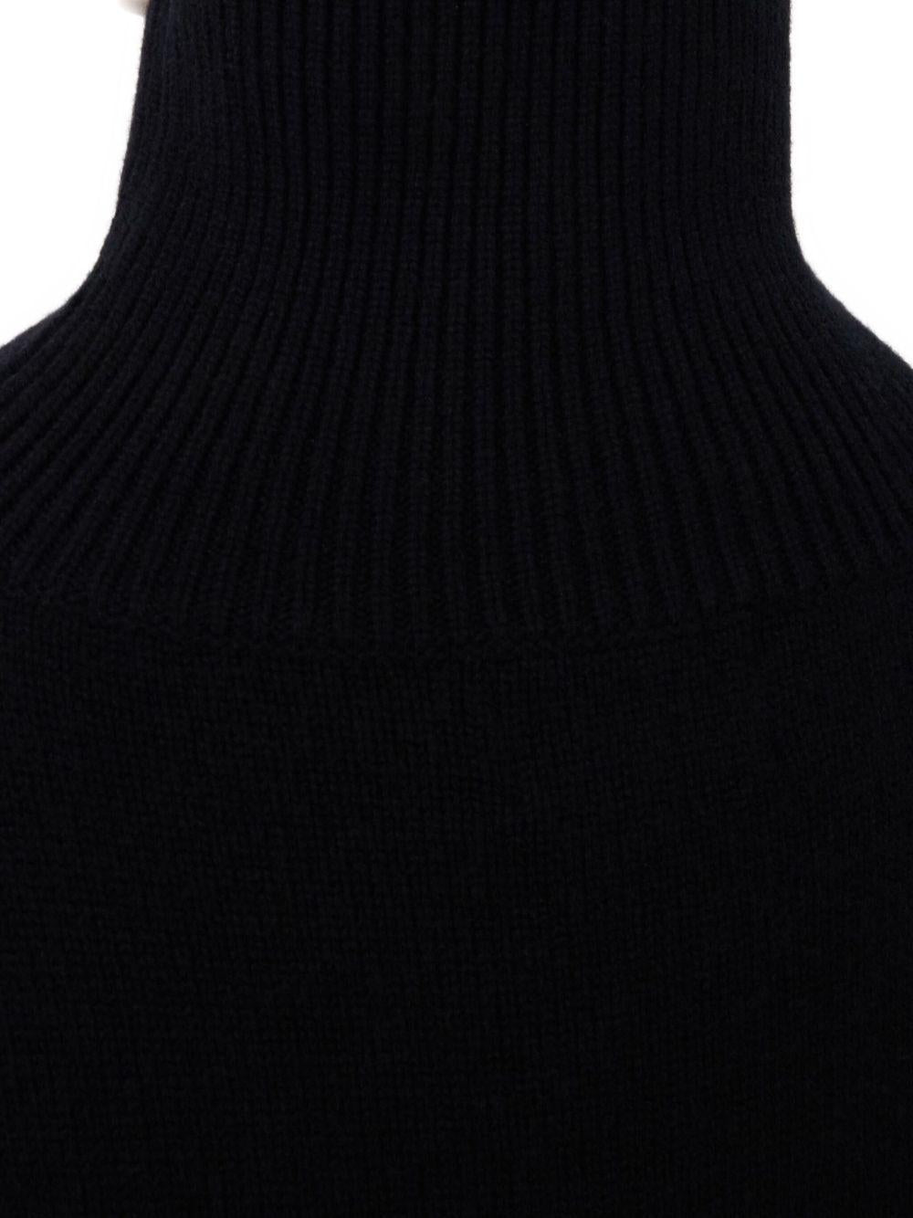 Maglione a collo alto Luke in nero Loulou de saison - donna 