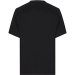 T-shirt con logo ricamato in nero Brunello cucinelli - uomo 