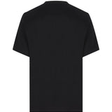 T-shirt con logo ricamato in nero Brunello cucinelli - uomo 