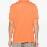Polo con bottoni in arancione Kiton - uomo 