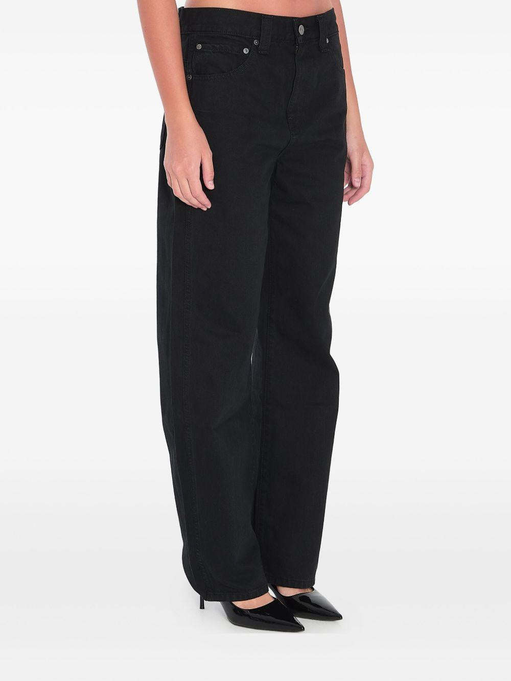 Jeans Bonnie con cinque tasche in nero Khaite - donna 
