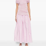 Abito midi con ruches in rosa Self-Portrait - donna 