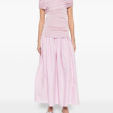 Abito midi con ruches in rosa Self-Portrait - donna 