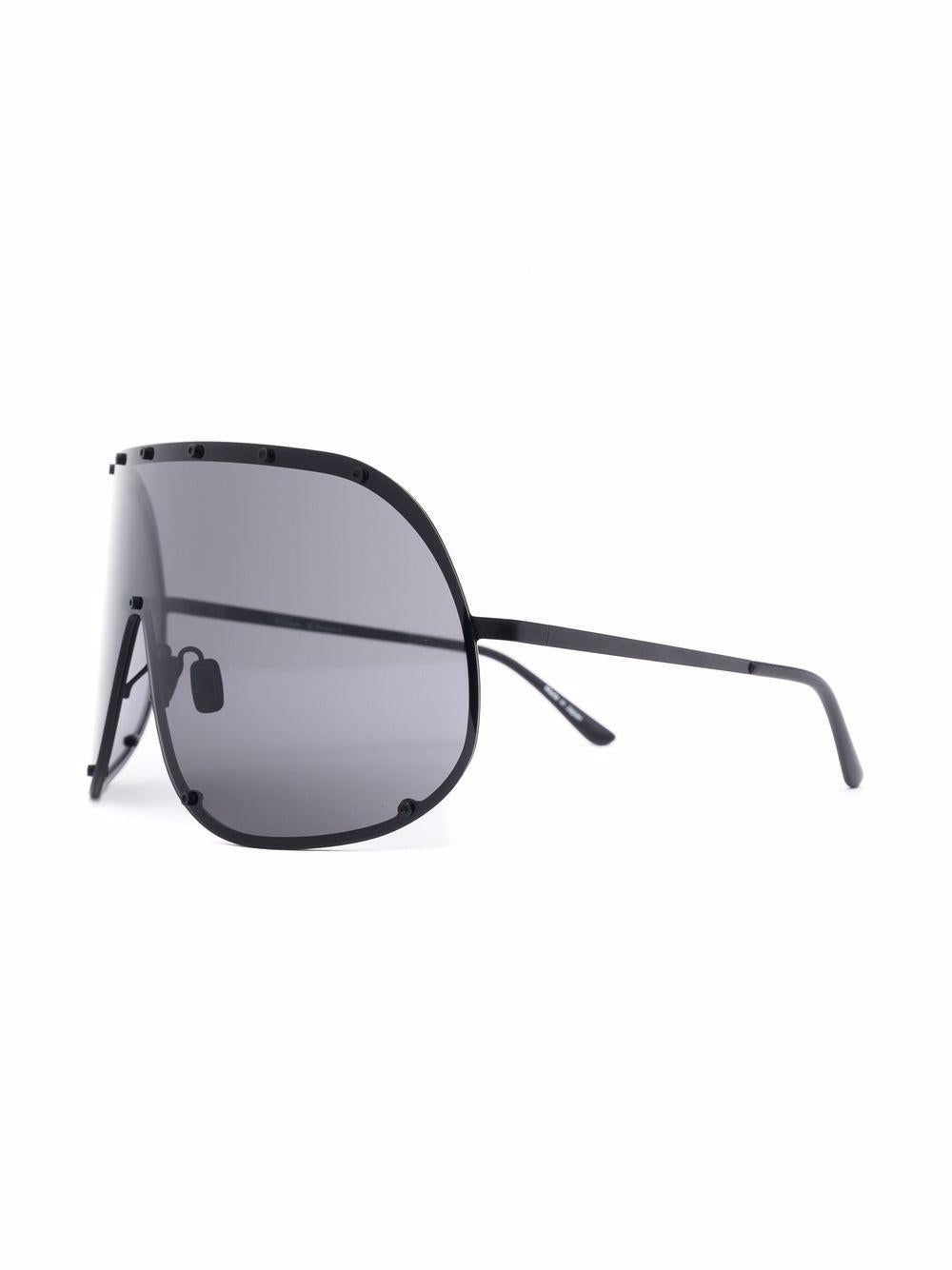Occhiali da sole oversize in nero 
