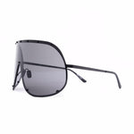 Occhiali da sole oversize in nero 