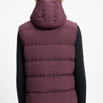 Gilet imbottito con cappuccio spoutnic in viola Pyrenex - unisex 