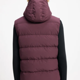 Gilet imbottito con cappuccio spoutnic in viola Pyrenex - unisex 