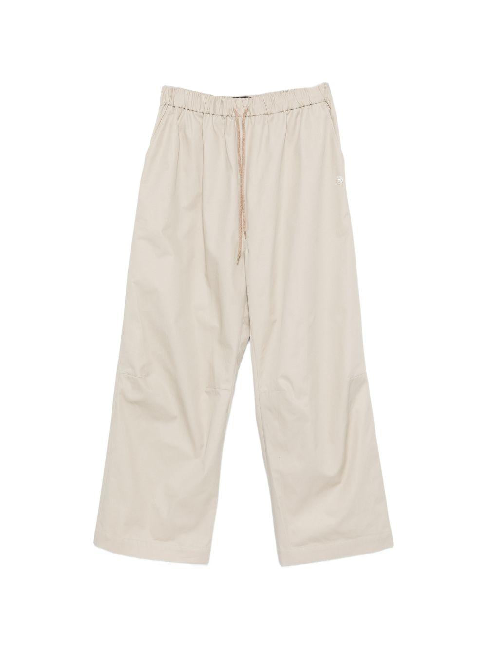 pantaloni con elastico in beige simone rocha - uomo 