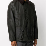 Giacca con chiusura a pressione Bedale in olive Barbour - uomo 