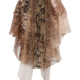 Blusa con stampa in marrone Zimmermann - donna 