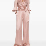 PANTALONI A GAMBA AMPIA CON CINTURA in rosa Zimmermann - donna 