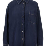 Foggia camicia in blu scuro Maxmara weekend - donna 