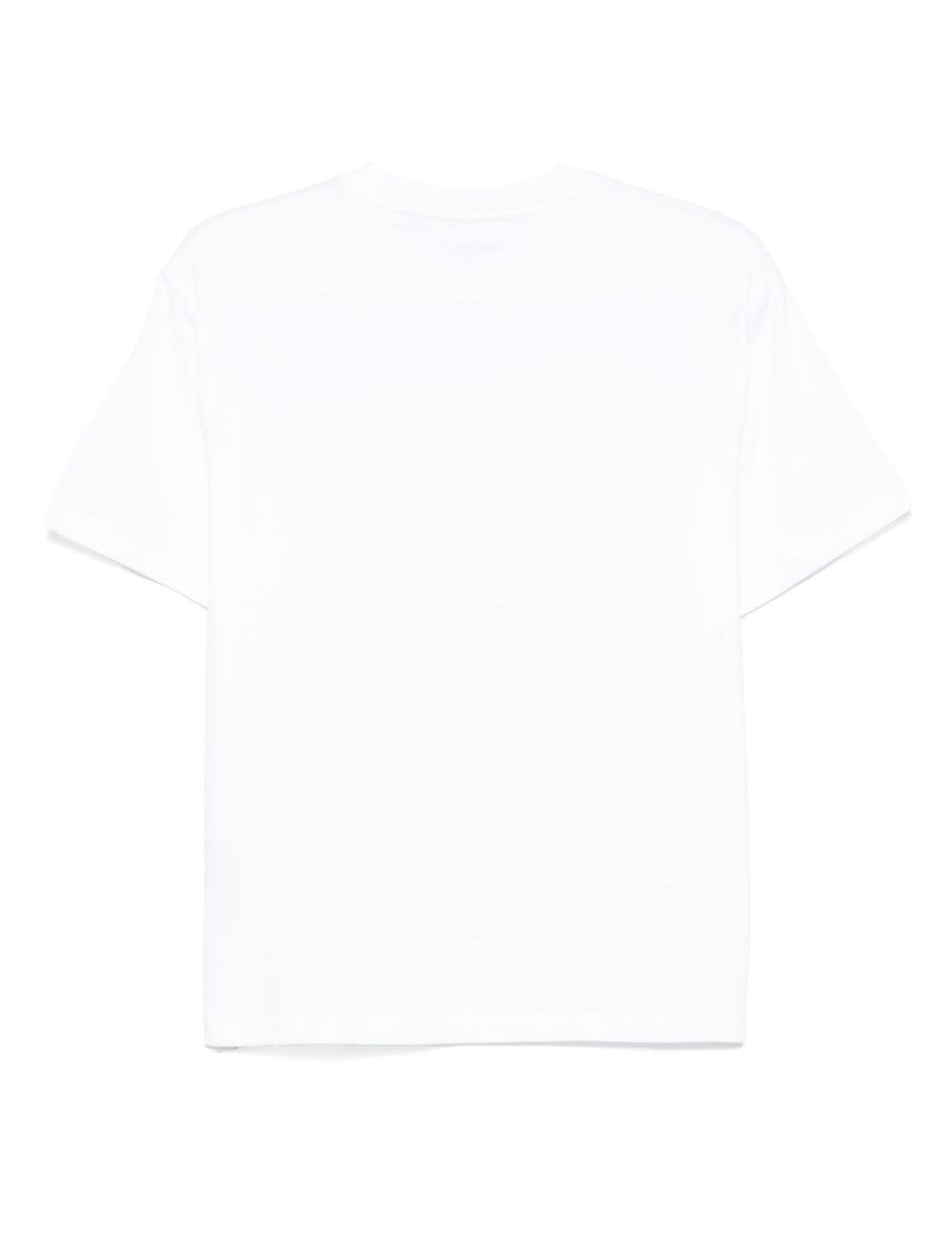 T-shirt con logo in bianco carhartt wip - donna 