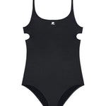 Costume da bagno con cut-out in nero Courrèges - donna 