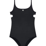 Costume da bagno con cut-out in nero Courrèges - donna 