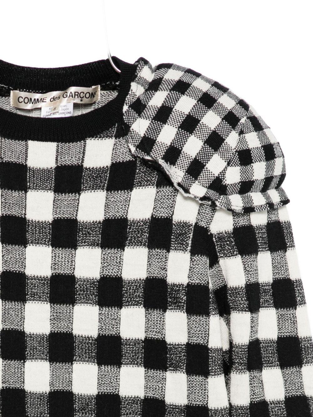 Maglia con spalline in bianco e nero Comme Des Garçons - donna 