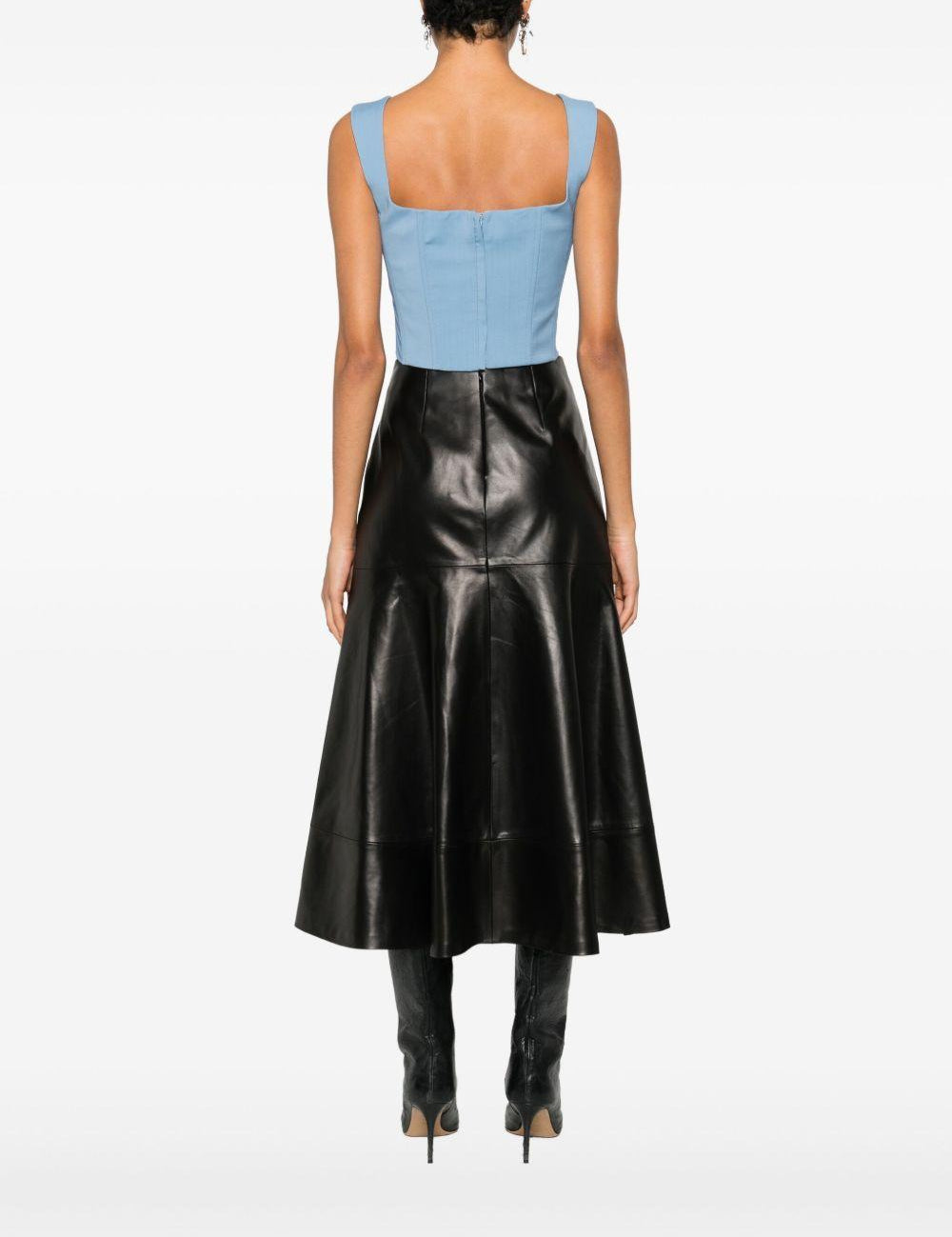 Top con scollo squadrato in blu Giuseppe di morabito - donna 