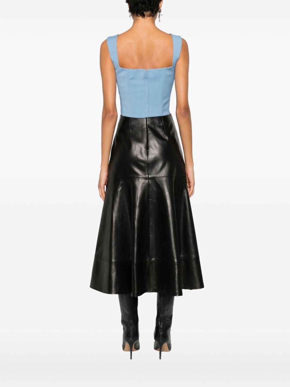 Top con scollo squadrato in blu Giuseppe di morabito - donna 