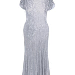 Abito midi con strass in azzurro Self-Portrait - donna 