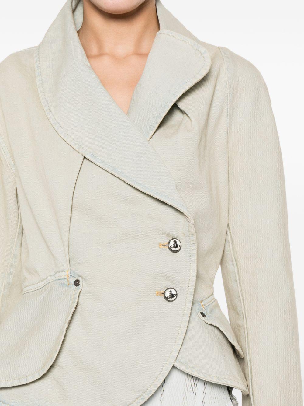 Giacca asimmetrica in celeste Vivienne westwood - donna 