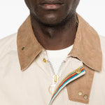 Giacca multitasche con bottoni in beige Barbour x paul smith - uomo 