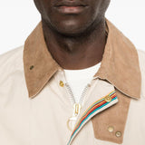 Giacca multitasche con bottoni in beige Barbour x paul smith - uomo 