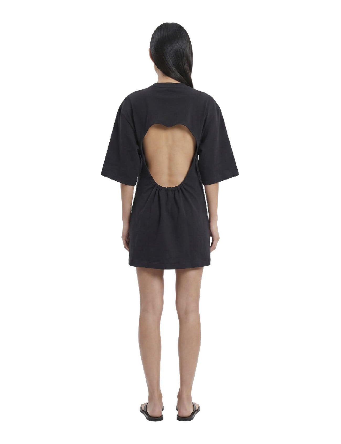 Abito a t-shirt con schiena scoperta in nero Wardrobe NYC - donna 